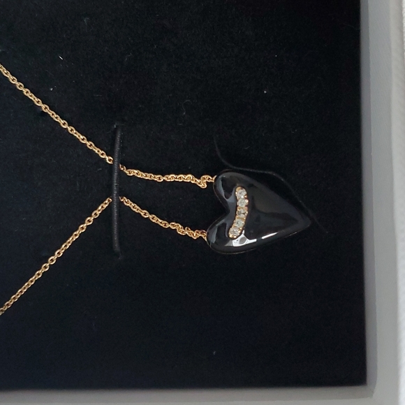 Mejuri Jewelry Mejuri Heart Enamel Pendant Necklace Poshmark